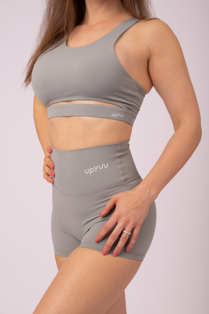 upyuu Confidence Set - Dynamic Grey (Bra + Shorts)