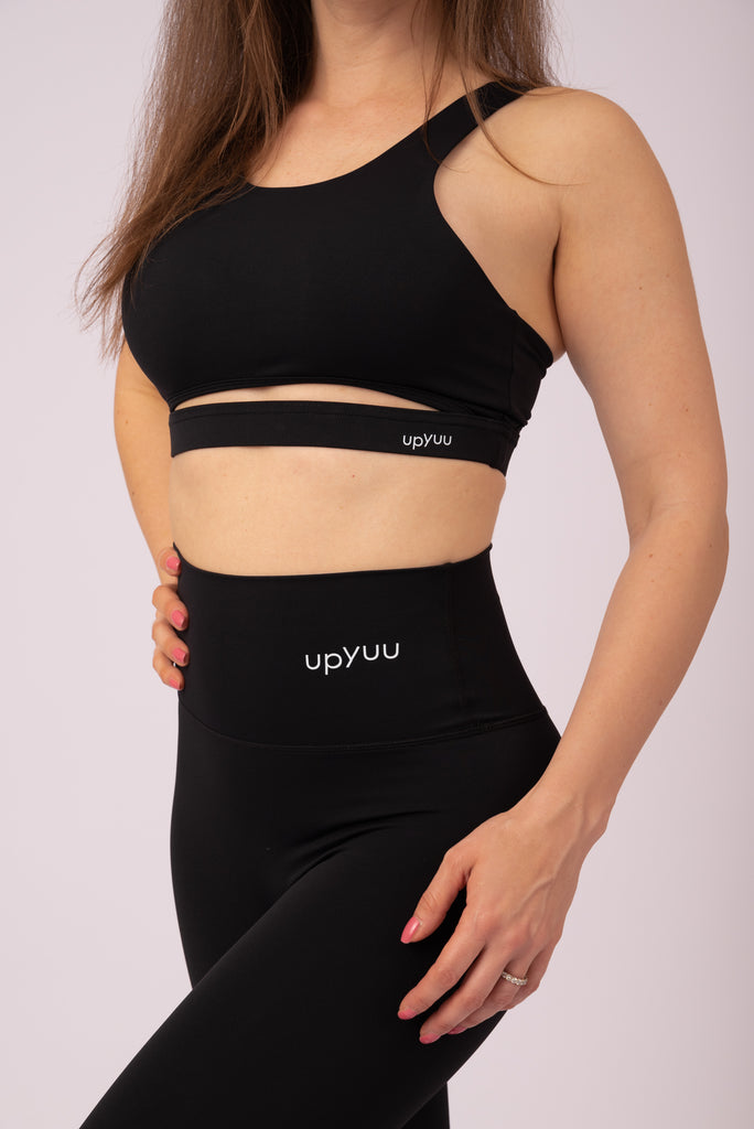 upyuu Confidence Set - Classic Black (Bra + Leggings)