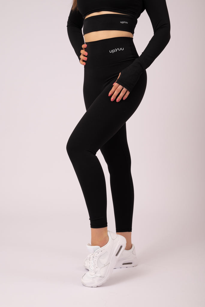 upyuu Confidence Set - Classic Black (Long Sleeve + Leggings)