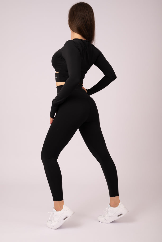 upyuu Confidence Set - Classic Black (Long Sleeve + Leggings)